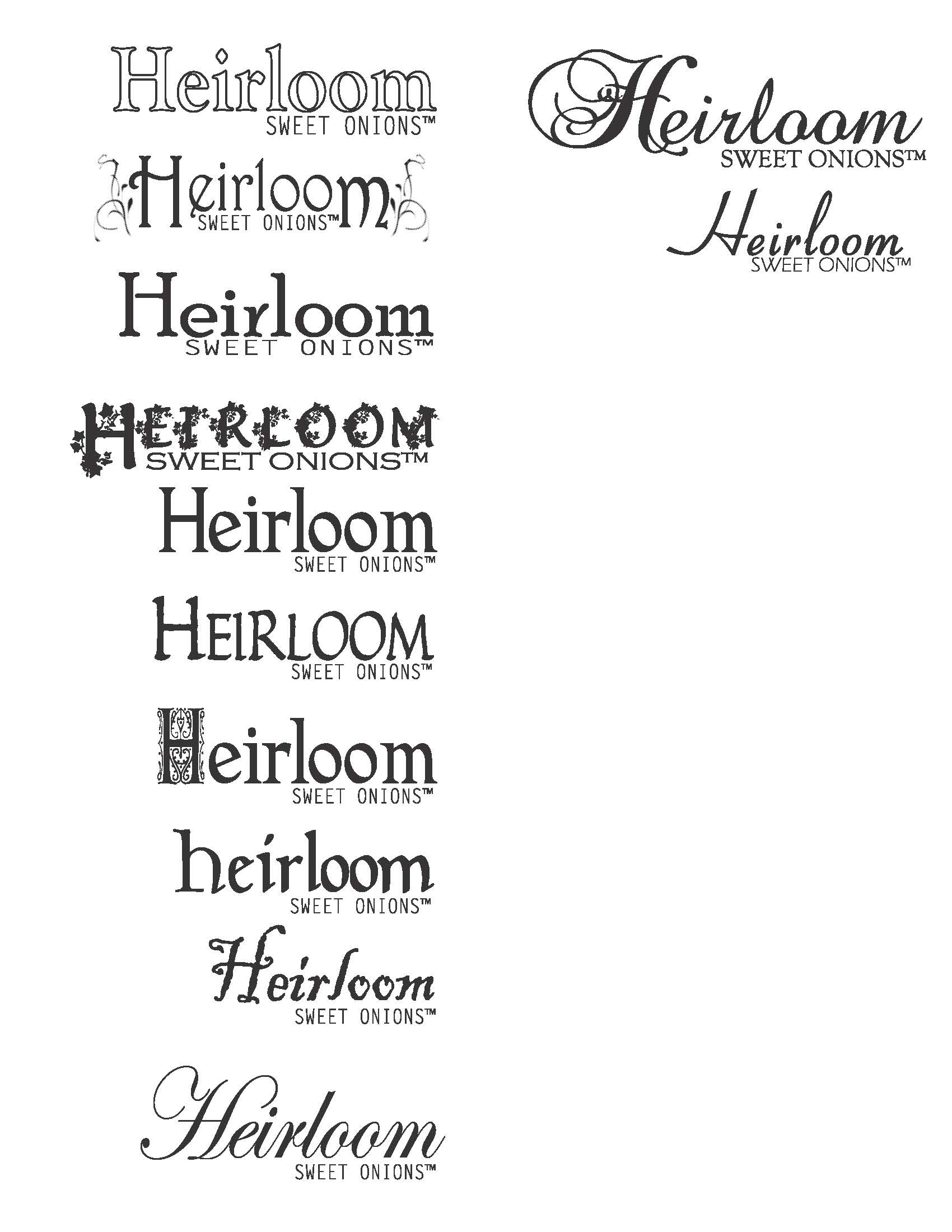 Heirloom Brand Logos