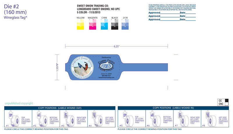 Longboard Wineglass Tag